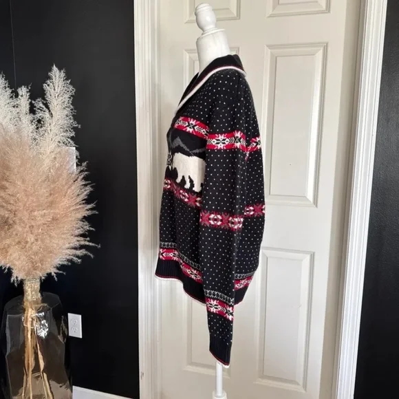 Lands' End Sweater Fair Isle Polar Bear Wool Blend
Men’s Medium/ Women’s L/XL - Picture 3 of 12
